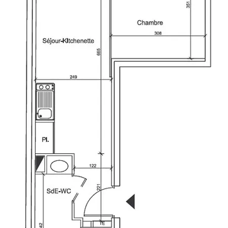 Apartment 2 Pieces Entre Centre Et Machine De L'ile *